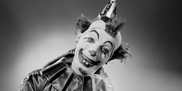 Clowns are often top of people's creepy lists. Photo / Getty