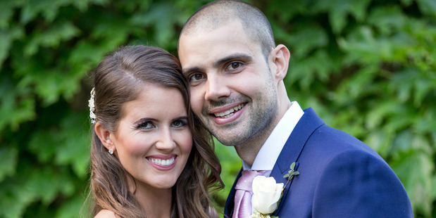 Erin and Bryce met for the first time on their wedding day but were instantly attracted to one another.