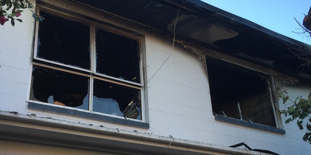 Everyone had managed to get out of the building before fire crews arrived. Photo / Belinda Feek