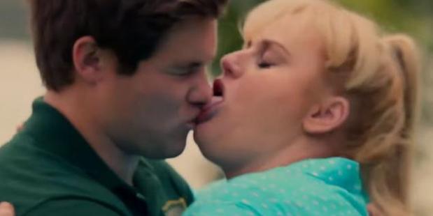 The scene from Pitch Perfect 2 that won best kiss for Rebel Wilson and Adam Devine at the MTV Movie Awards.