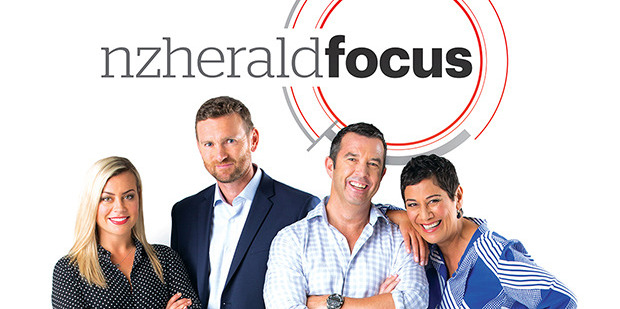 Hosts Laura McGoldrick, Tristram Clayton , sports broadcaster Tony Veitch and Niva Retimanu. Photo / Supplied