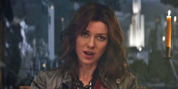 Naomi Watts as the Factionless leader Evelyn in The Divergent Series: Insurgent.
