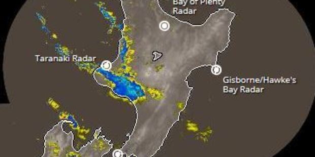 The rain radar. Photo / MetService