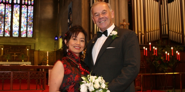 The union of Carina Lai and Kevin Watkins on Saturday was "meant to be".
