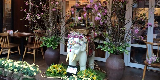 Tera Cafe in Tokyo is part eatery, part temple. Photo / Facebook, Tera Cafe