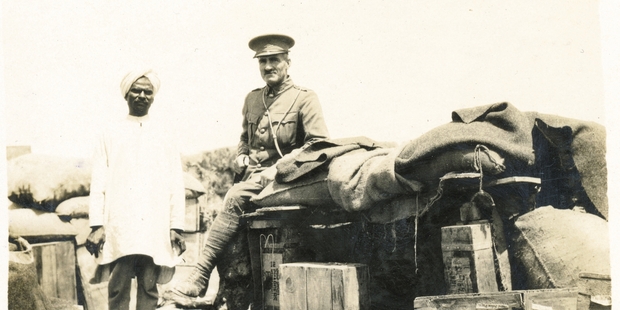 Lieutenant Colonel William Malone with Naran Sammey. Photo / Thornton Communications