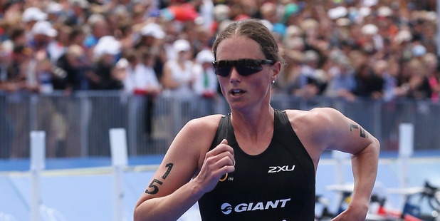 Nicky Samuels competes during the 2012 ITU Elite Women's World triathlon Grand Final. Photo / Getty Images
