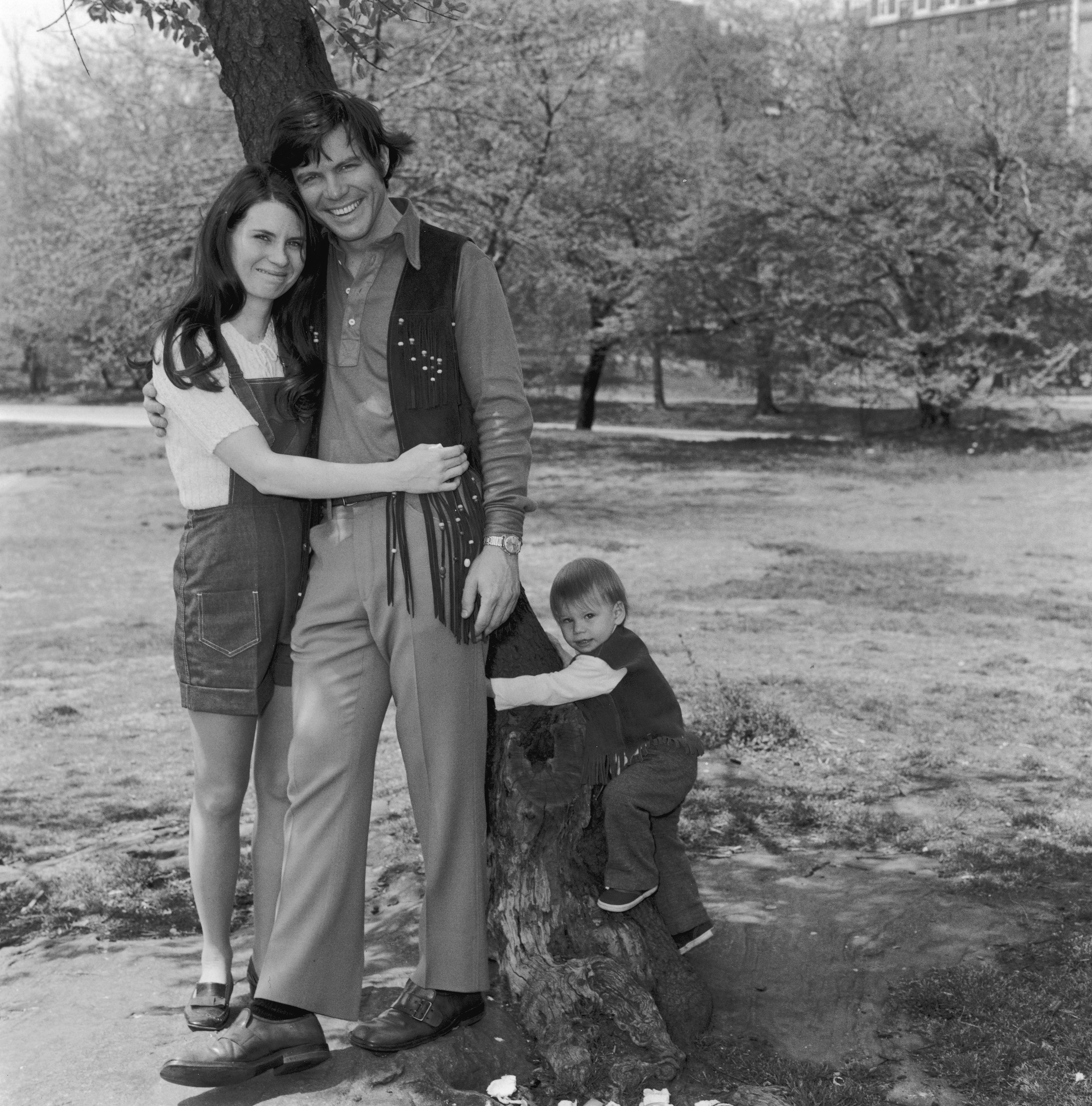 Casting director Mary Jo Slater and actor Michael Hawkins (aka Thomas Knight Slater) and their son, future actor Christian Slater. Photo / Getty Images