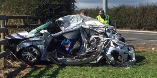 Loading The scene of the Matamata crash. Photo / Supplied