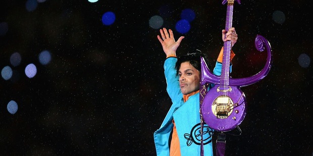 Prince performs during the Pepsi Halftime Show at Super Bowl XLI. Photo / Getty Images