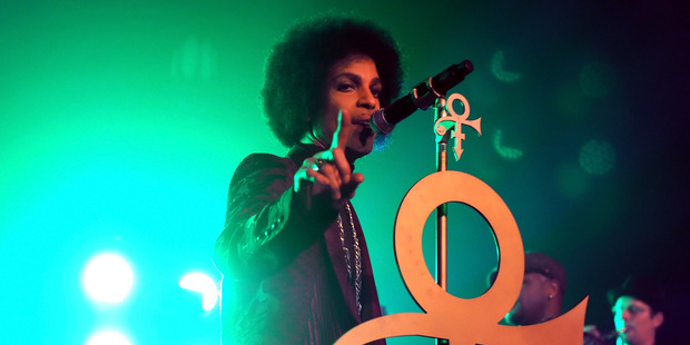 Prince performs onstage at The Hollywood Palladium. Photo / Getty Images