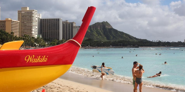 Waikiki Beach isn't even as beautiful as Hawaii gets. Photo / Grant Bradley
