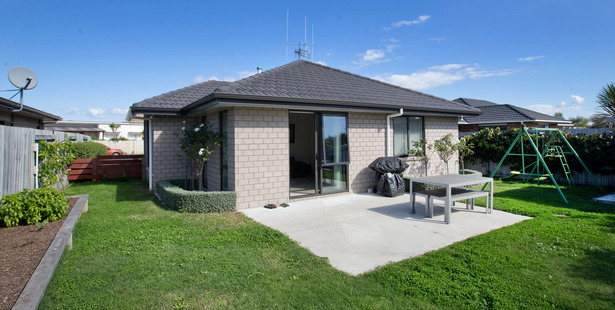Exterior of the property in Papamoa owned by former Aucklander James Rea who relocated to the Bay of Plenty recently. Photo / Alan Gibson