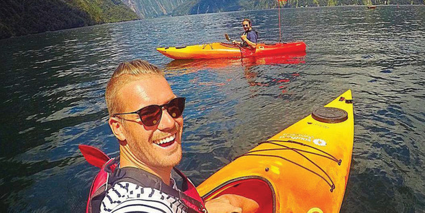 Logan Dodds at Milford Sound.