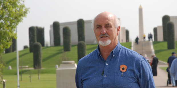 Geoff McMillan at Alrewas National Memorial in England in 2015. Amateur historian Geoff McMillan was instrumental in getting Jack Braithwaite recognised at the Shot at Dawn memorial.