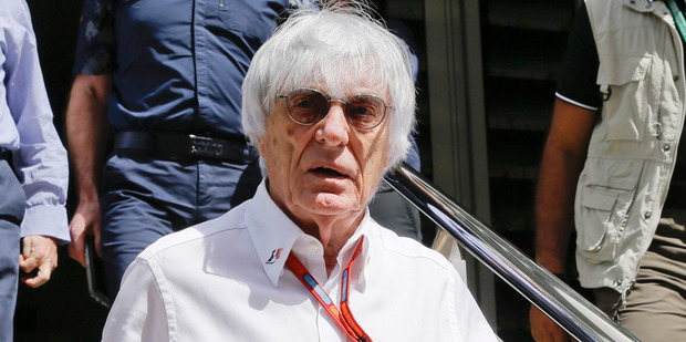 Bernie Ecclestone, chief executive of the Formula One, is in hot water for his controversial comments ... again. Photo / AP