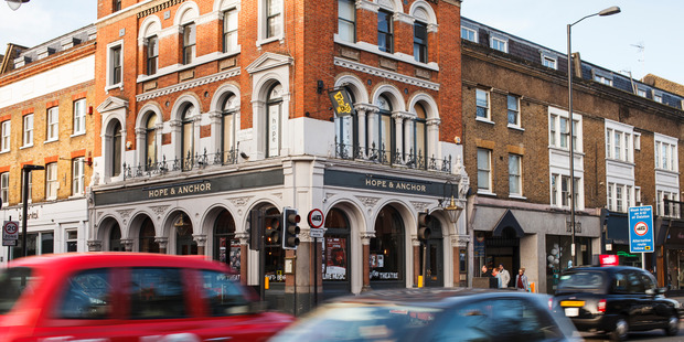 The Hope & Anchor pub in London. Photo / AP