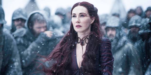 Melisandre in Game of Thrones season 6.