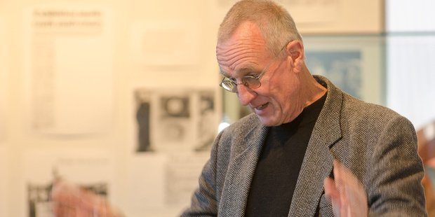 Pat McKenna, his contribution to Wairarapa music has been "this big". PHOTO/FILE