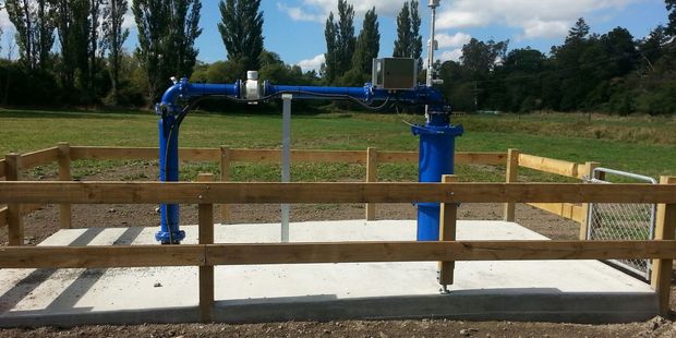 The bore structure on Woodside Rd in Greytown. PHOTO/SUPPLIED