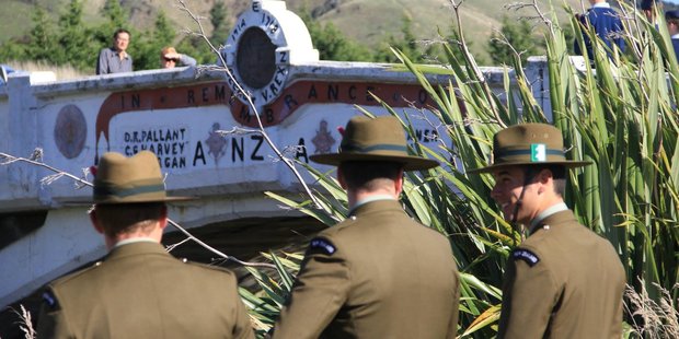 The Anzac Memorial Bridge at Kaiparoro in Wairarapa. PHOTO/FACEBOOK