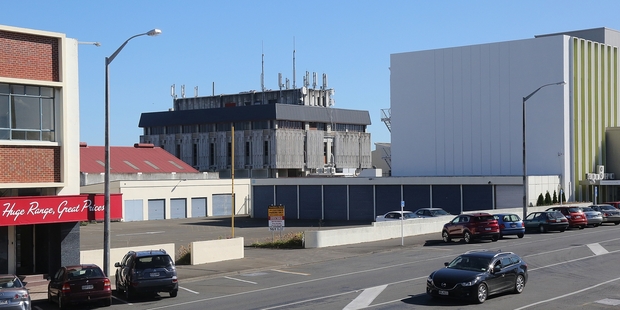 FILLING UP: This St Hill St property, between Guyton St and Ingestre St, is believed to be the site for a new multi-purpose office block to house government agencies in Whanganui.PHOTO/BEVAN CONLEY