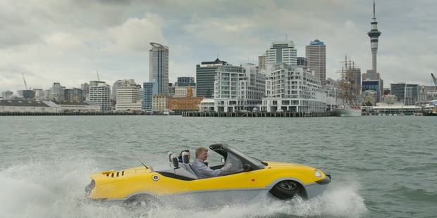 The Gibbs Aquada is capable of nearly 55km/h on water. Photo / Brett Phibbs