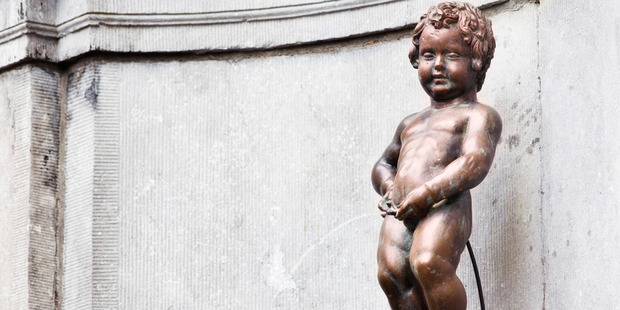 The Manneken Pis has become a symbol of Brussels' rebellious spirit. Photo / iStock