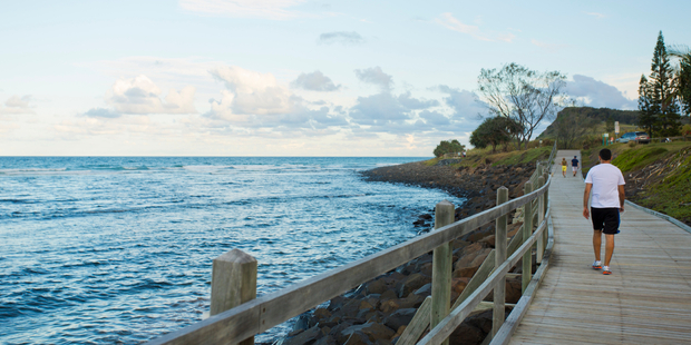 Walking the boardwalk at Lennox Head. Photo / iStock