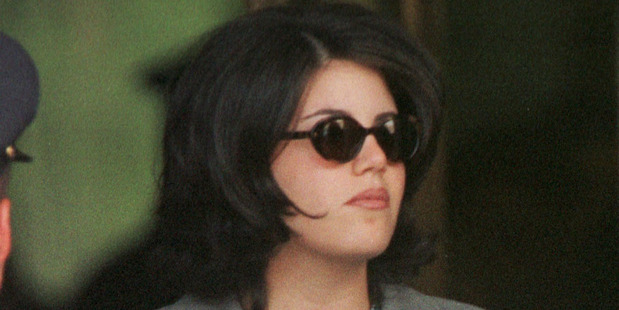Monica Lewinsky departs from the U.S. District Court in Washington, DC on August 20,1998. Lewinsky was making her second appearance before the Starr Grand Jury. Photo / Getty Images