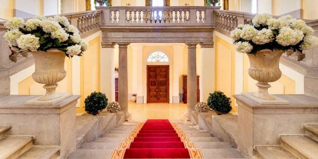 The stately eight-bedroom villa was once home to the great opera composer Vincenzo Bellini. Photo / Airbnb