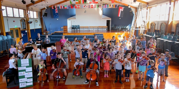 FULL HOUSE: Tutors and students pack the Napier Girls' High School hall.