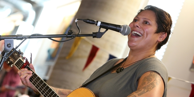 SUPERSTAR: "Aunty" Anika Moa, is a favourite with audiences of all ages. PHOTO/MICHAEL CUNNINGHAM