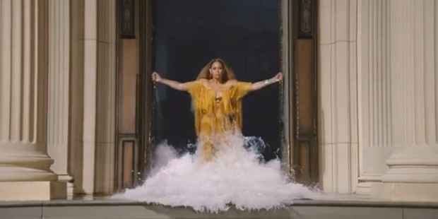 Beyonce in a clip from video for her album Lemonade.
