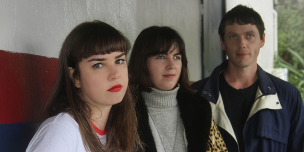 Emily Littler, Billie Rogers, and Christopher Varnham of Auckland band Street Chant.
