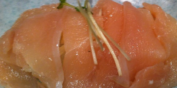 Raw chicken sushi. Photo / Katherine Alex Beaven