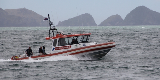 The Bay of Islands Coastguard rescue boat Bay Rescue II in action. Photo / Peter de Graaf