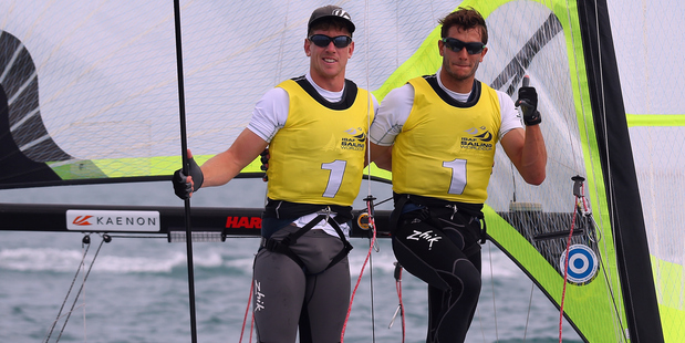 Sailors Peter Burling (left) and Blair Tuke. Photo / Getty Images