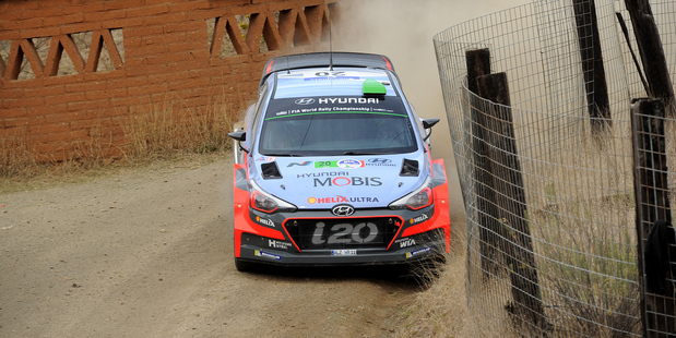 Hayden Paddon during the Shakedown of the WRC Mexico. Photo / Getty Images