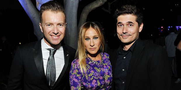 PTTOW! co-founder/CEO Roman Tsunder, actress Sarah Jessica Parker and PTTOW! co-founder James Sullos attend the PTTOW! Summit at Terranea Resort. Photo / Getty Images