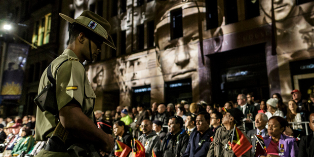 Police allege the teen threatened to disrupt one of this morning's Anzac Day dawn services in Sydney. Photo / Getty Images