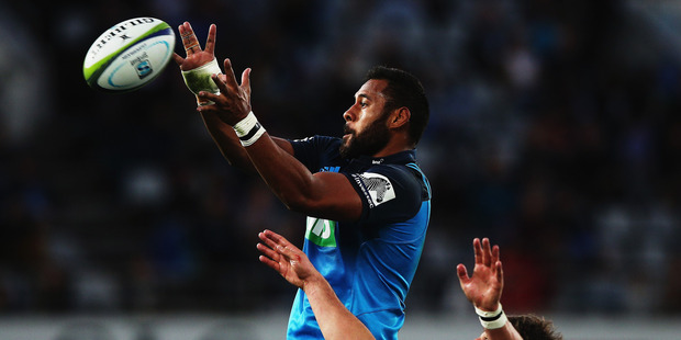 Patrick Tuipulotu of the Blues wins lineout ball. Photo / Getty Images