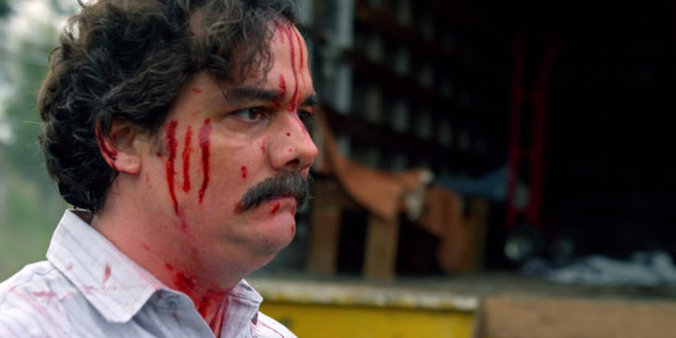 A scene from the Netflix TV show, Narcos.