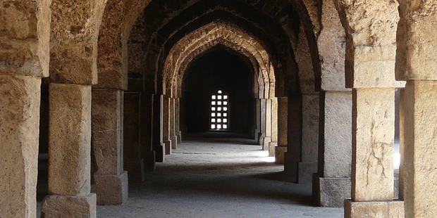 The 12th century Khirki Masjid (mosque). Photo / Varun Shiv Kapur