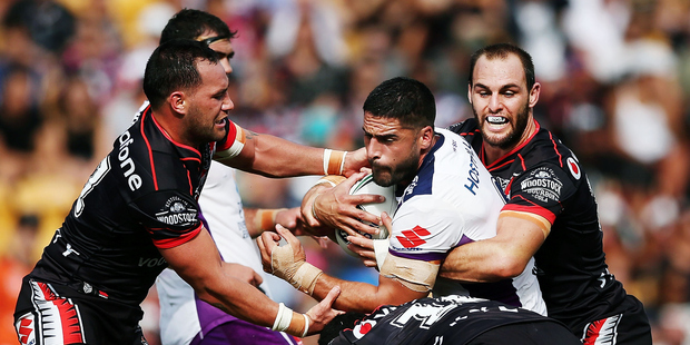The Warriors hope they have absorbed lessons from their recent heart-breaking home defeat to the Melbourne Storm. Photo / Getty Images
