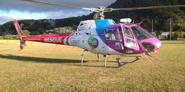 "Once removed from the pools, the child started breathing on his own again," said pilot Todd Dunham, of the Trustpower TECT Rescue Helicopter. Photo / Supplied