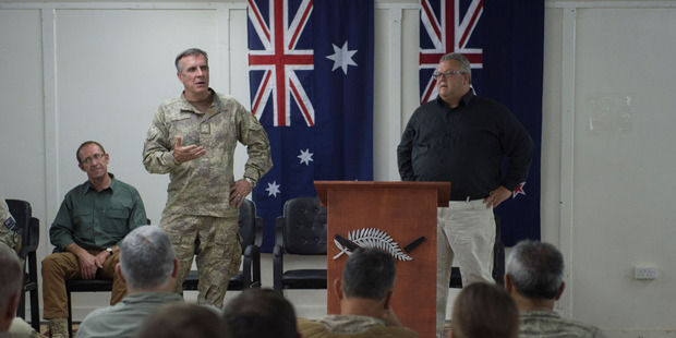 At first blush, the Government's invitation to Labour leader Andrew Little to visit the troops in Iraq appeared to be a trick. Photo / Defence Public Affairs