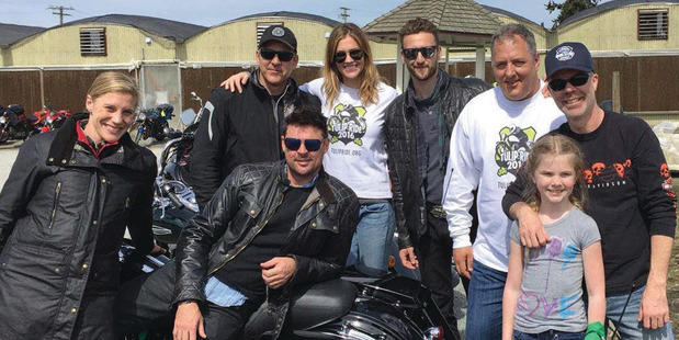Karl Urban on the Tulip Ride. Photo / Instagram