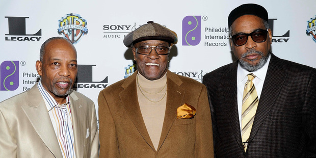Billy Paul (centre) continued to record during the late 1970s and 80s. Photo / AP