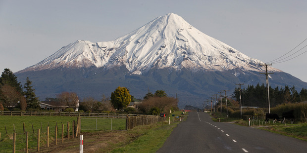 Mt Taranaki, viewed from near Stratford. Photo / Mark Mitchell